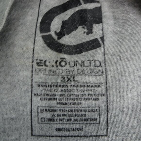 Echo Unlimited Gray T-Shirt Size 3XL - Picture 4 of 4